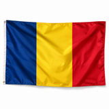 Drapeau du Tchad réaliste en polyester