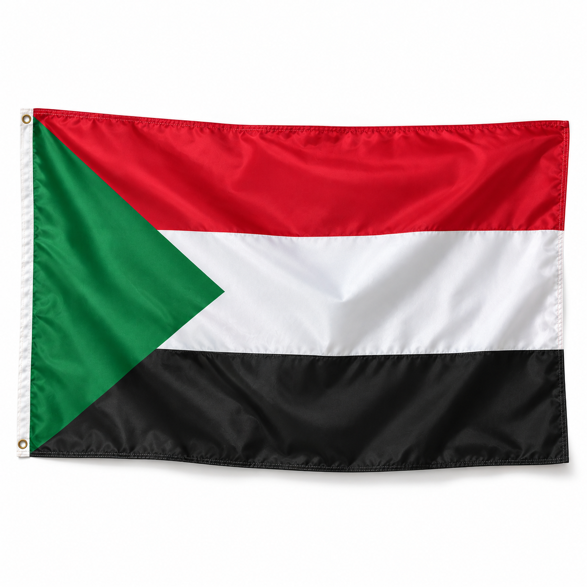 Drapeau du Soudan réaliste en polyester