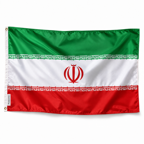 Drapeau de l'Iran – Plusieurs Tailles – Polyester Résistant