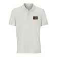 Polo drapeau afghanistan coton bio brodé unisexe élégant