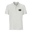 Polo drapeau afrique du sud brodé coton bio unisexe