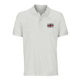 Polo drapeau angleterre coton bio broderie élégante