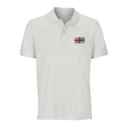 Polo drapeau angleterre coton bio broderie élégante