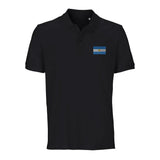 Polo drapeau argentine coton bio brodé unisexe élégant