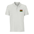 Polo drapeau bolivie brodé coton bio style élégant