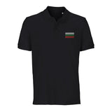 Polo drapeau bulgarie coton bio brodé unisexe élégant