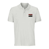 Polo drapeau égypte coton bio brodé élégant et responsable