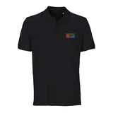 Polo drapeau érythrée coton bio brodé unisexe