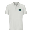 Polo drapeau gabon coton bio brodé élégant unisexe
