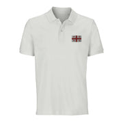 Polo drapeau géorgie coton bio brodé unisexe élégant