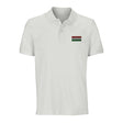 Polo drapeau hongrie brodé en coton bio unisexe