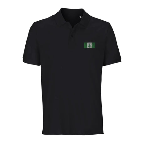Polo drapeau île norfolk coton bio brodé unisexe élégant