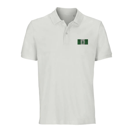 Polo drapeau île norfolk coton bio brodé unisexe élégant