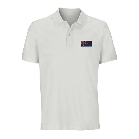 Polo drapeau îles heard-et-macdonald coton bio brodé