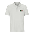 Polo drapeau irlande coton bio brodé unisexe élégant