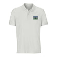 Polo drapeau lesotho coton bio brodé unisexe élégance