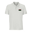 Polo drapeau libye brodé en coton bio unisexe élégant