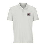 Polo drapeau mayotte brodé coton bio unisexe élégant