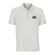 Polo drapeau mayotte brodé coton bio unisexe élégant