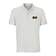 Polo drapeau moldavie coton bio brodé unisexe élégant