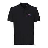 Polo drapeau montserrat coton bio brodé unisexe élégant