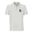 Polo drapeau népal coton bio brodé style unisexe