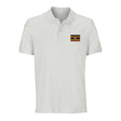 Polo drapeau ouganda coton bio brodé élégant unisexe