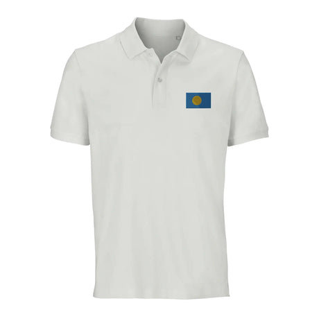 Polo drapeau palaos coton bio brodé élégant unisexe