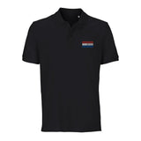 Polo drapeau paraguay brodé en coton bio unisexe