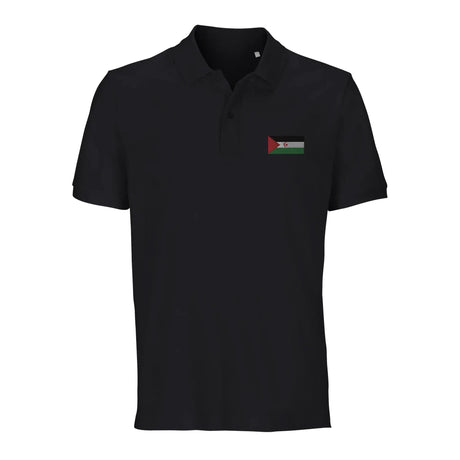 Polo drapeau sahara occidental coton bio brodé élégant