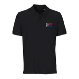 Polo drapeau saint-martin coton bio brodé élégant unisexe