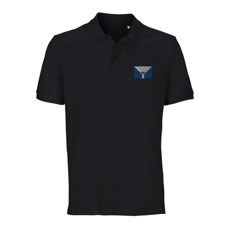 Polo drapeau saint-martin coton bio brodé unisexe