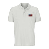 Polo drapeau samoa coton bio brodé style unisexe élégant