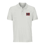 Polo drapeau svalbard et jan mayen coton bio brodé