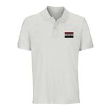 Polo drapeau syrie coton bio brodé élégant unisexe
