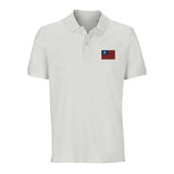Polo drapeau taïwan coton bio brodé élégant unisexe