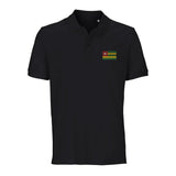 Polo drapeau togo brodé coton bio unisexe élégant