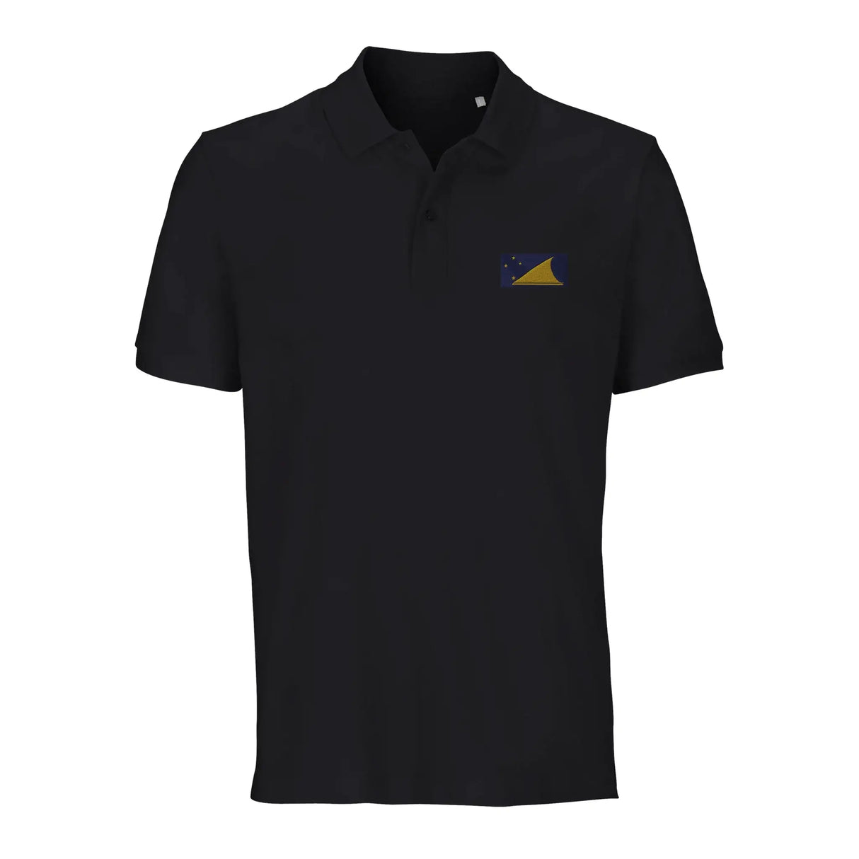 Polo drapeau tokelau coton bio brodé unisexe élégant