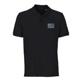 Polo drapeau uruguay coton bio brodé style unisexe