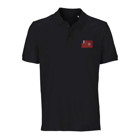 Polo drapeau wallis-et-futuna coton bio brodé unisexe