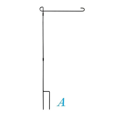 Porte-drapeau de jardin en fer forgé tiger clip fiche en cuir - pixelforma