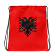 Sac à cordon albanie coton polyester style sportif léger