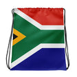Sac à cordon drapeau afrique du sud coton polyester léger