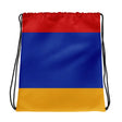 Sac à cordon drapeau arménie coton polyester léger