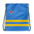 Sac à cordon drapeau aruba coton polyester léger polyvalent