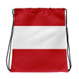 Sac à cordon drapeau autriche coton polyester léger