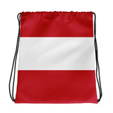 Sac à cordon drapeau autriche coton polyester léger