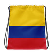 Sac à cordon drapeau colombie coton polyester léger