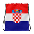 Sac à cordon drapeau croatie coton polyester léger