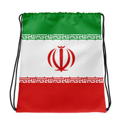 Sac à cordon drapeau iran coton polyester léger